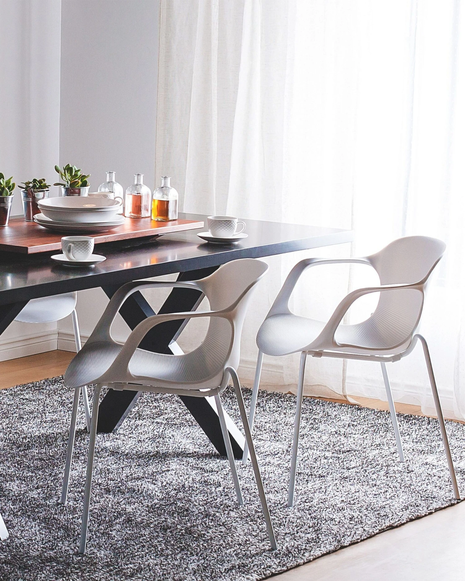 Set Of 2 Dining Chairs White ELBERT 2 Set Of 2 Dining Chairs White ELBERT - Image 2