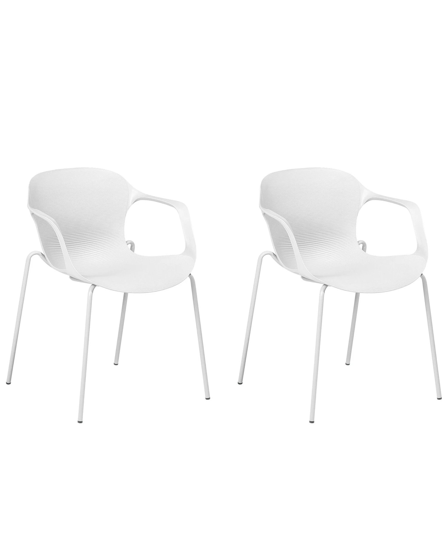 Set Of 2 Dining Chairs White ELBERT 1 Set Of 2 Dining Chairs White ELBERT