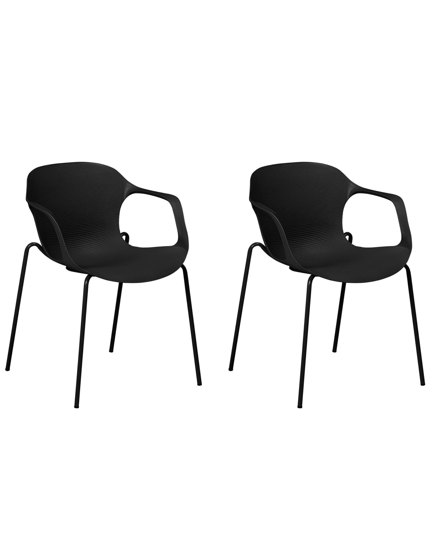 Set Of 2 Dining Chairs Black ELBERT 1 Set Of 2 Dining Chairs Black ELBERT