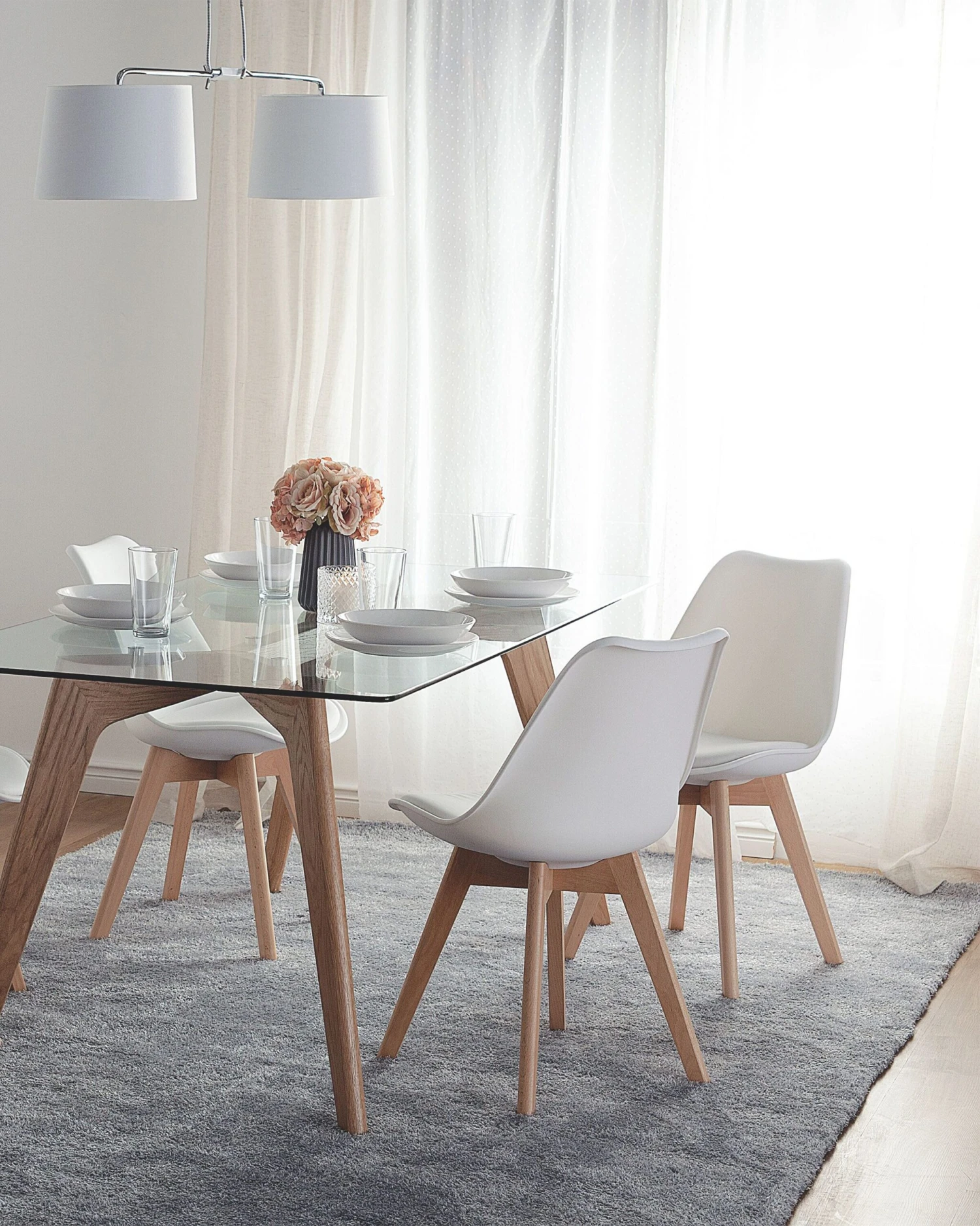 Set Of 2 Dining Chairs White DAKOTA II - Image 2