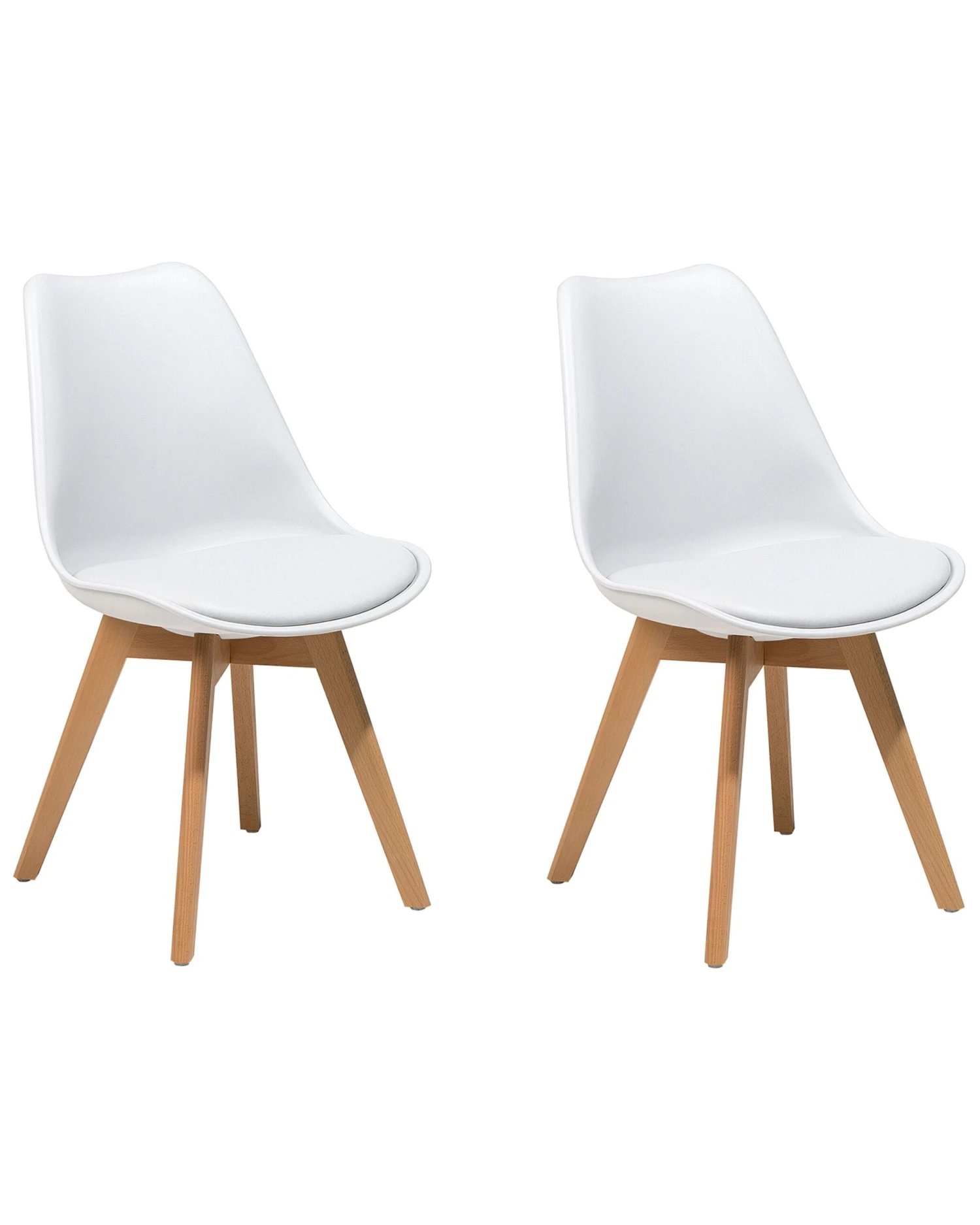 Set Of 2 Dining Chairs White DAKOTA II