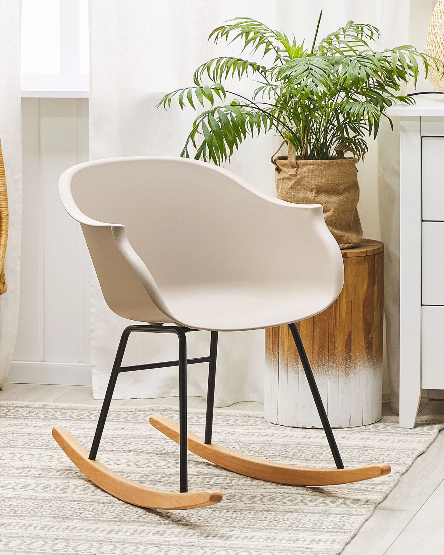 Rocking Chair Beige HARMONY - Image 2