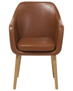 Faux Leather Dining Chair Golden Brown YORKVILLE -Best Furniture Store undef src sa picid 693213 type whitesh image scaled