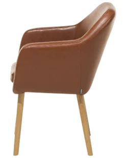 Faux Leather Dining Chair Golden Brown YORKVILLE -Best Furniture Store undef src sa picid 693228 type whitesh image scaled