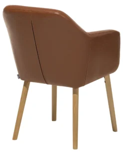 Faux Leather Dining Chair Golden Brown YORKVILLE -Best Furniture Store undef src sa picid 693252 type whitesh image scaled