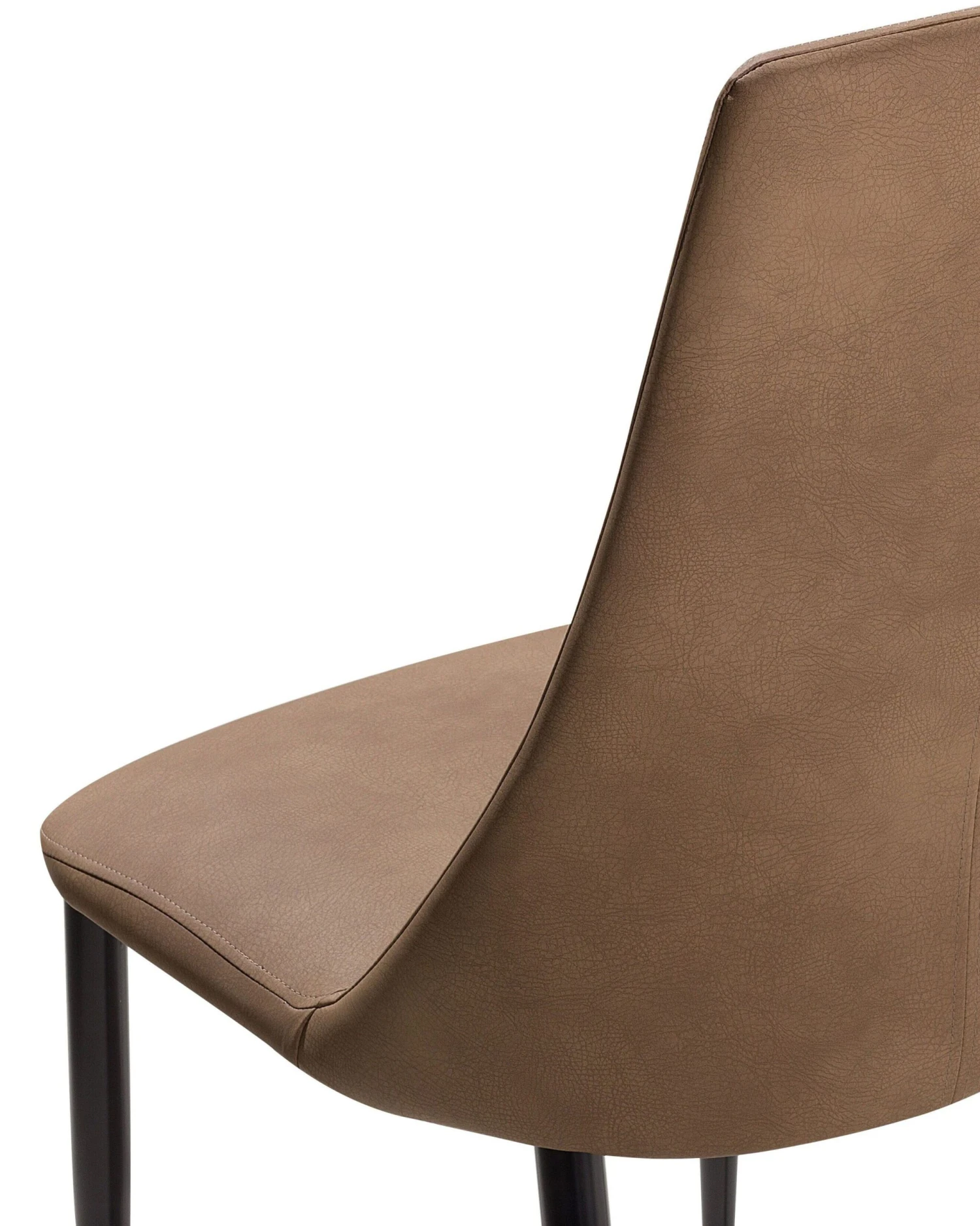 Set Of 2 Faux Leather Dining Chairs Golden Brown CLAYTON 9 Set Of 2 Faux Leather Dining Chairs Golden Brown CLAYTON - Image 9