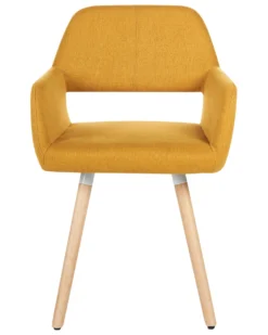 Set Of 2 Fabric Dining Chairs Yellow CHICAGO -Best Furniture Store undef src sa picid 693734 type whitesh image scaled