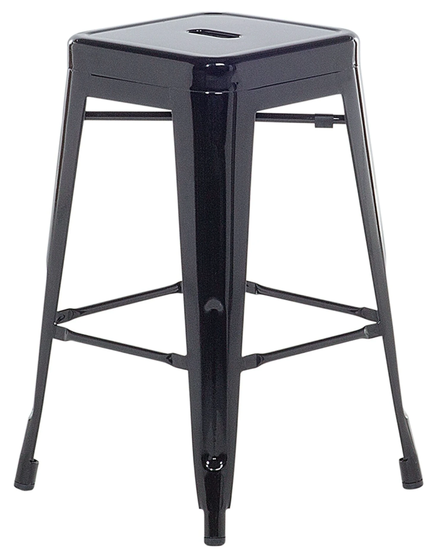 Set Of 2 Metal Stools 60 Cm Black CABRILLO 3 Set Of 2 Metal Stools 60 Cm Black CABRILLO - Image 3