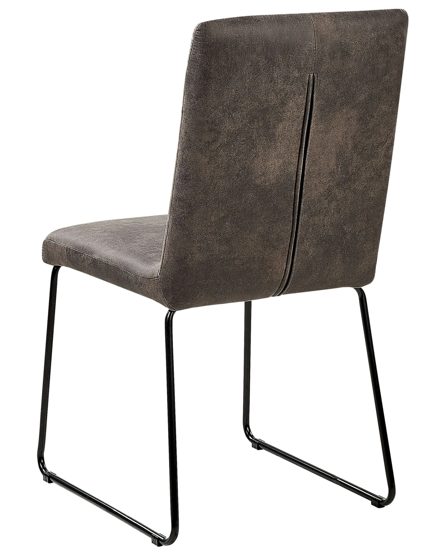 Set Of 2 Fabric Dining Chairs Grey NEVADA 10 Set Of 2 Fabric Dining Chairs Grey NEVADA - Image 10