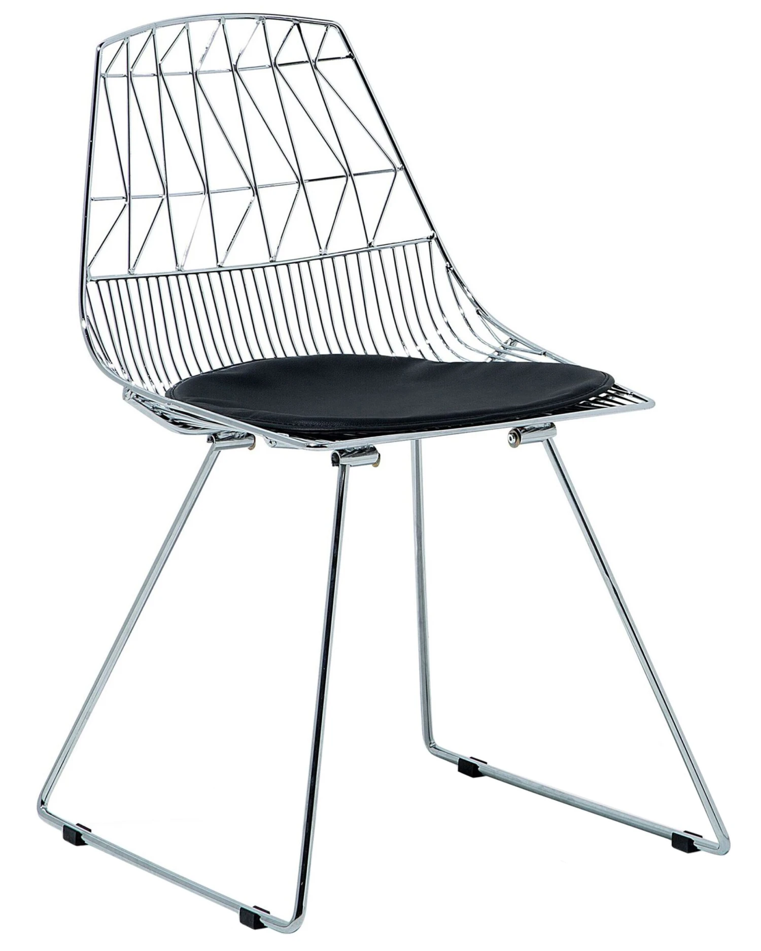 Set Of 2 Metal Accent Chairs Silver HARLAN - Image 6