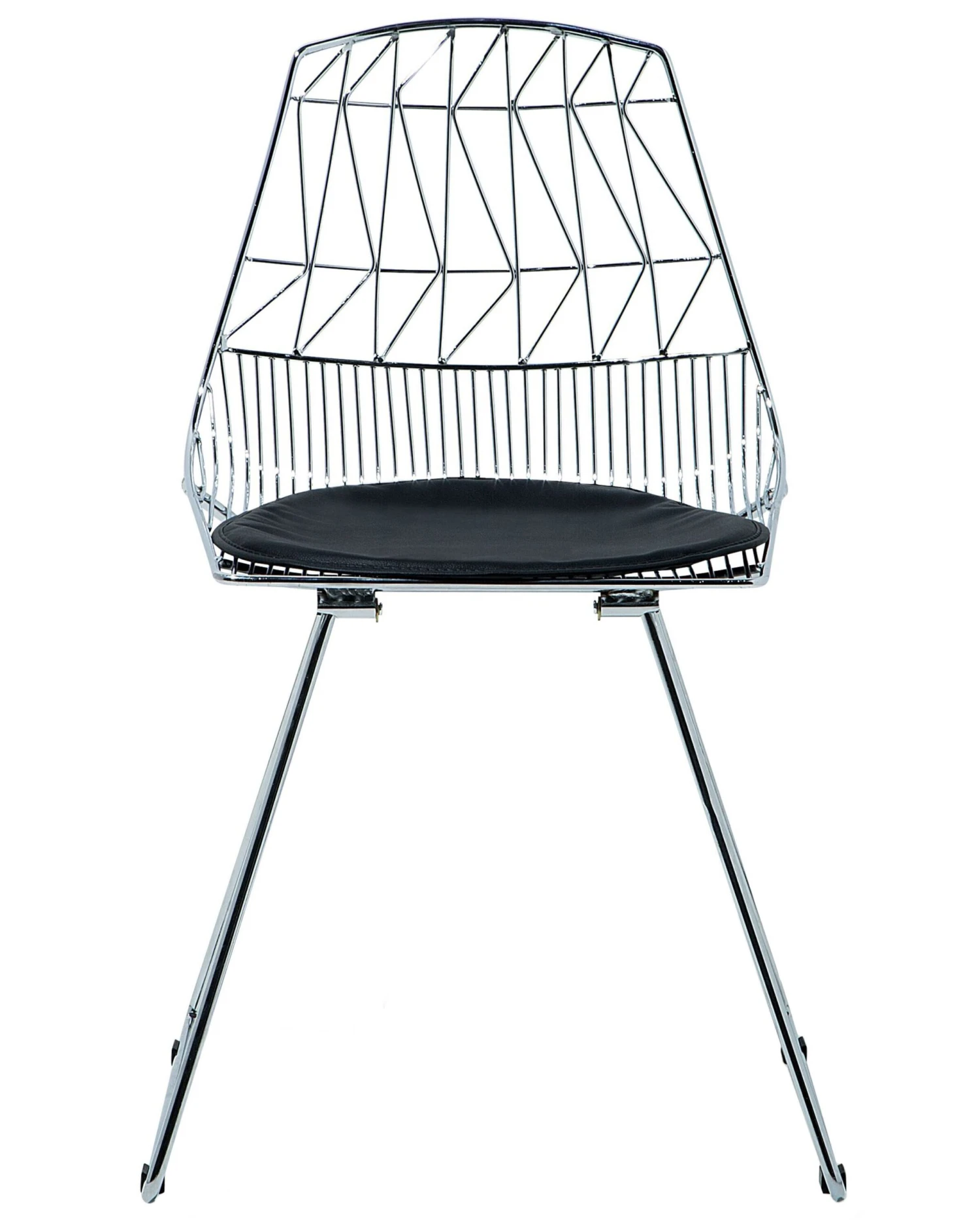 Set Of 2 Metal Accent Chairs Silver HARLAN - Image 7