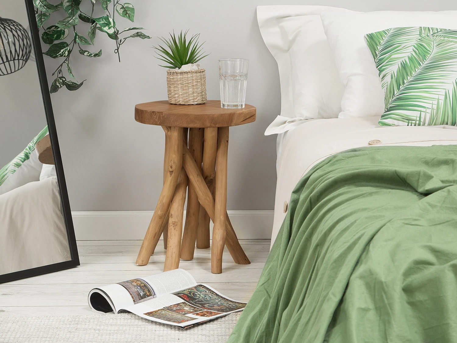 Teak Wood Side Table MERRITT - Image 2