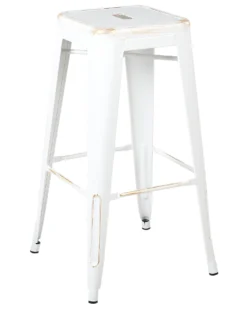 Set Of 2 Metal Stools 76 Cm White With Gold CABRILLO 9 Set Of 2 Metal Stools 76 Cm White With Gold CABRILLO -Best Furniture Store undef src sa picid 705332 type whitesh image scaled