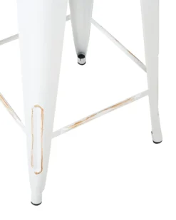Set Of 2 Metal Stools 76 Cm White With Gold CABRILLO 12 Set Of 2 Metal Stools 76 Cm White With Gold CABRILLO -Best Furniture Store undef src sa picid 705335 type whitesh image scaled
