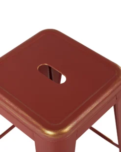 Set Of 2 Metal Stools 60 Cm Red With Gold CABRILLO -Best Furniture Store undef src sa picid 705350 type whitesh image scaled