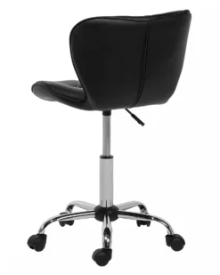 Faux Leather Armless Desk Chair Black VALETTA -Best Furniture Store undef src sa picid 711301 type whitesh image scaled