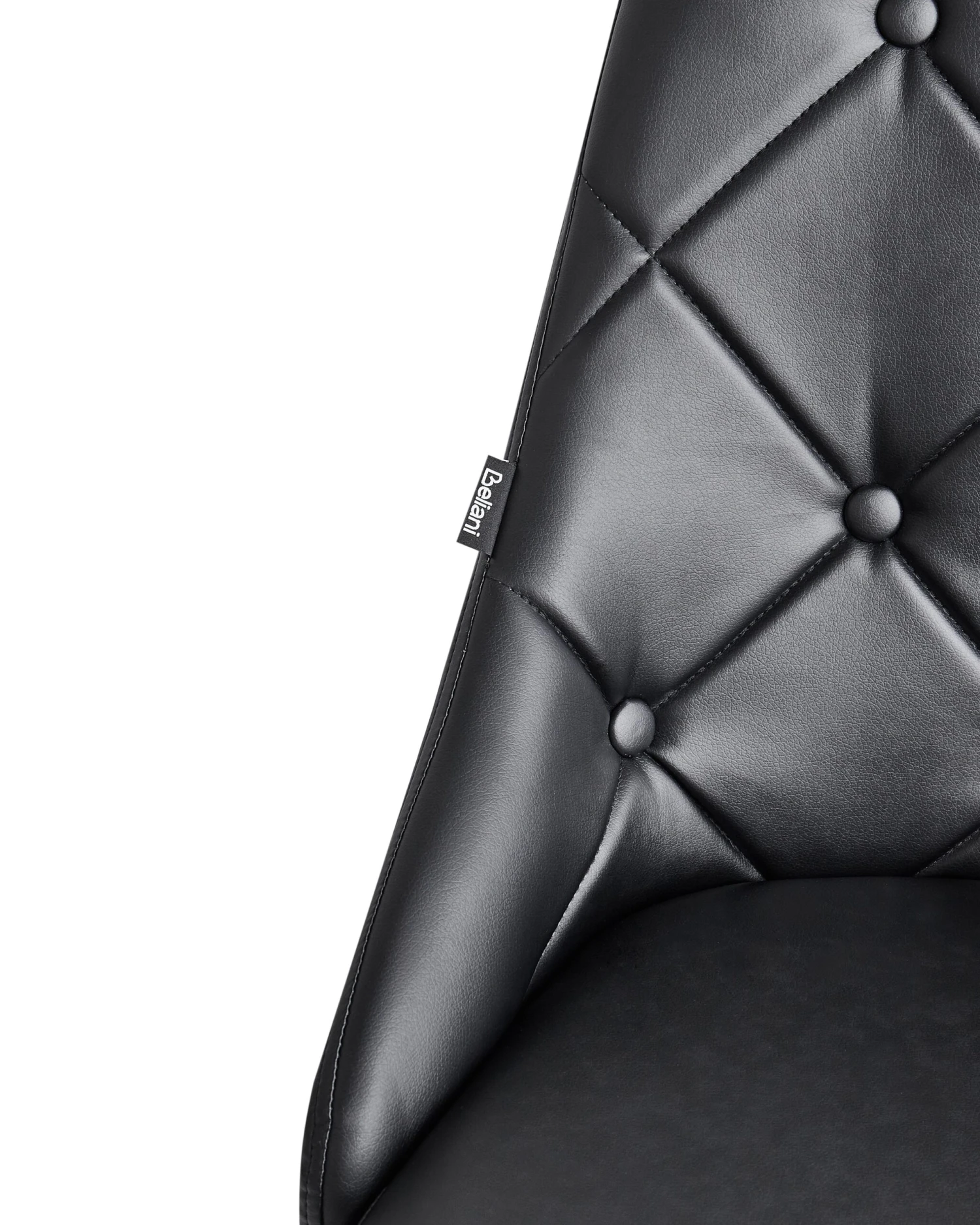 Set Of 2 Dining Chairs Faux Leather Black VALERIE - Image 7