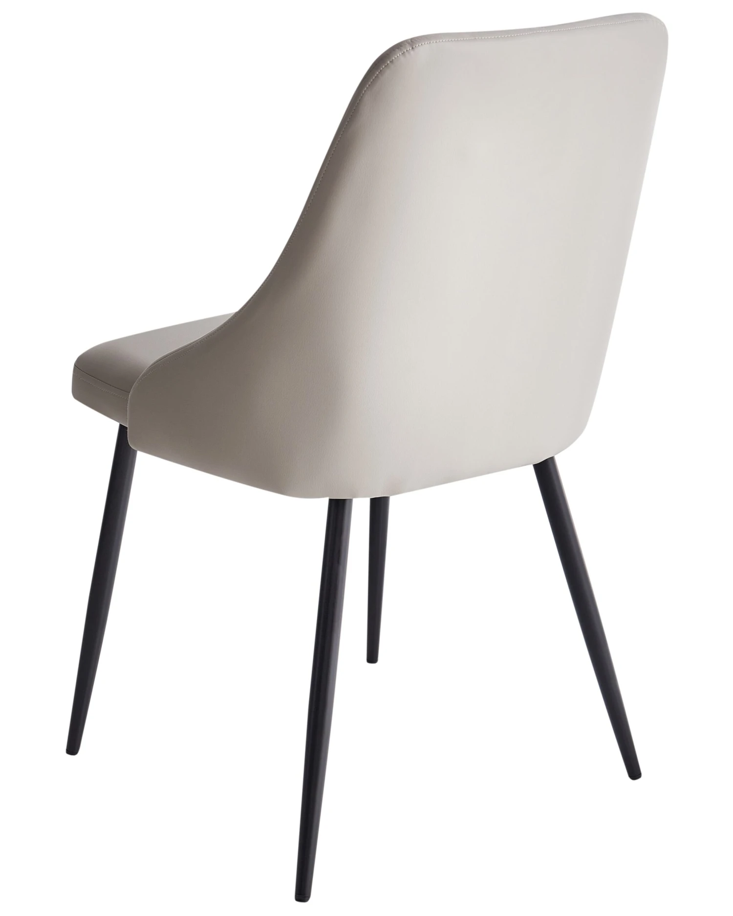 Set Of 2 Dining Chairs Faux Leather Grey VALERIE 10 Set Of 2 Dining Chairs Faux Leather Grey VALERIE - Image 10