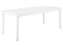 Wooden Dining Table White CARY Various Sizes