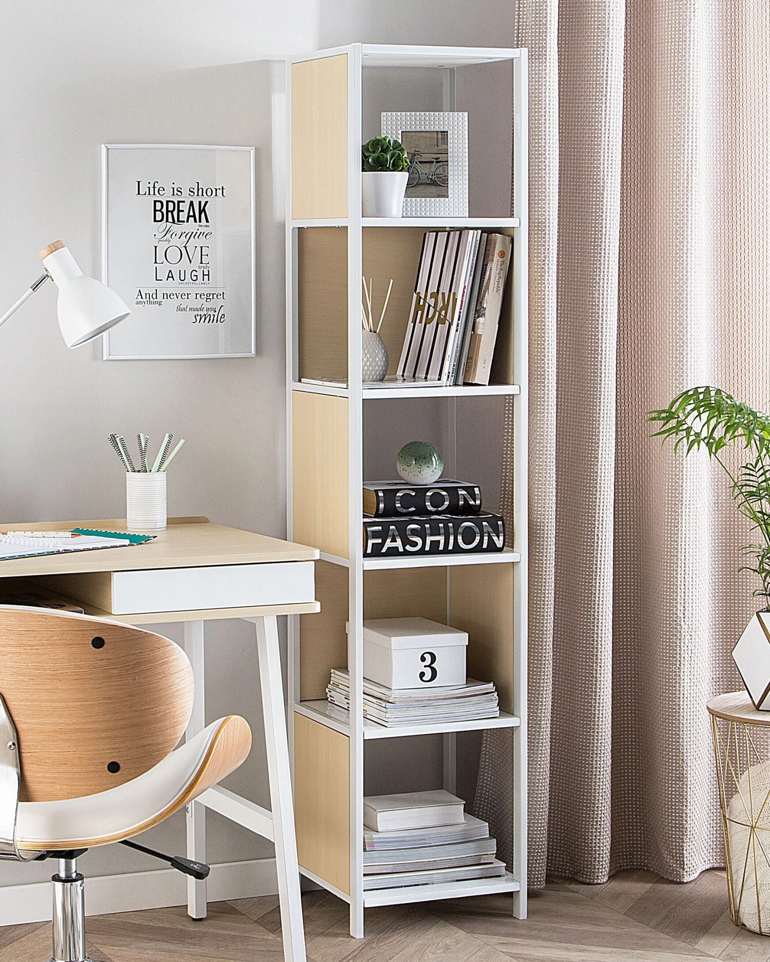 Metal Storage Side Table Gold LANARK - Image 8