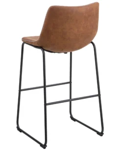 Set Of 2 Fabric Bar Chairs Brown FRANKS -Best Furniture Store undef src sa picid 724910 type whitesh image scaled