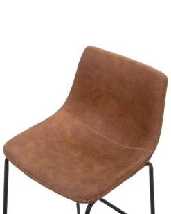 Set Of 2 Fabric Bar Chairs Brown FRANKS -Best Furniture Store undef src sa picid 724911 type whitesh image scaled