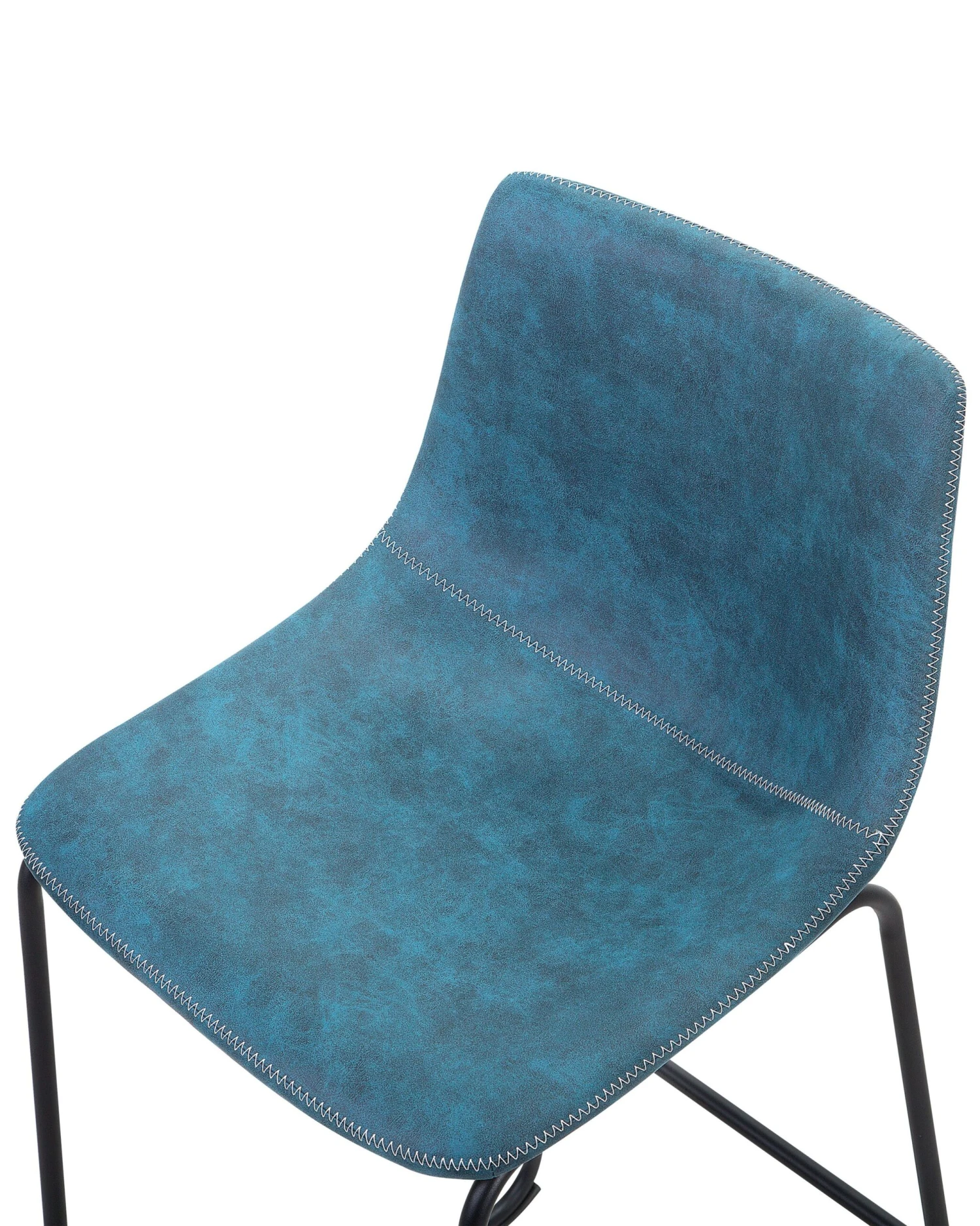 Set Of 2 Fabric Bar Chairs Blue FRANKS 7 Set Of 2 Fabric Bar Chairs Blue FRANKS - Image 7