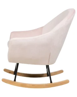 Velvet Rocking Chair Pink OXIE -Best Furniture Store undef src sa picid 728403 type whitesh image scaled