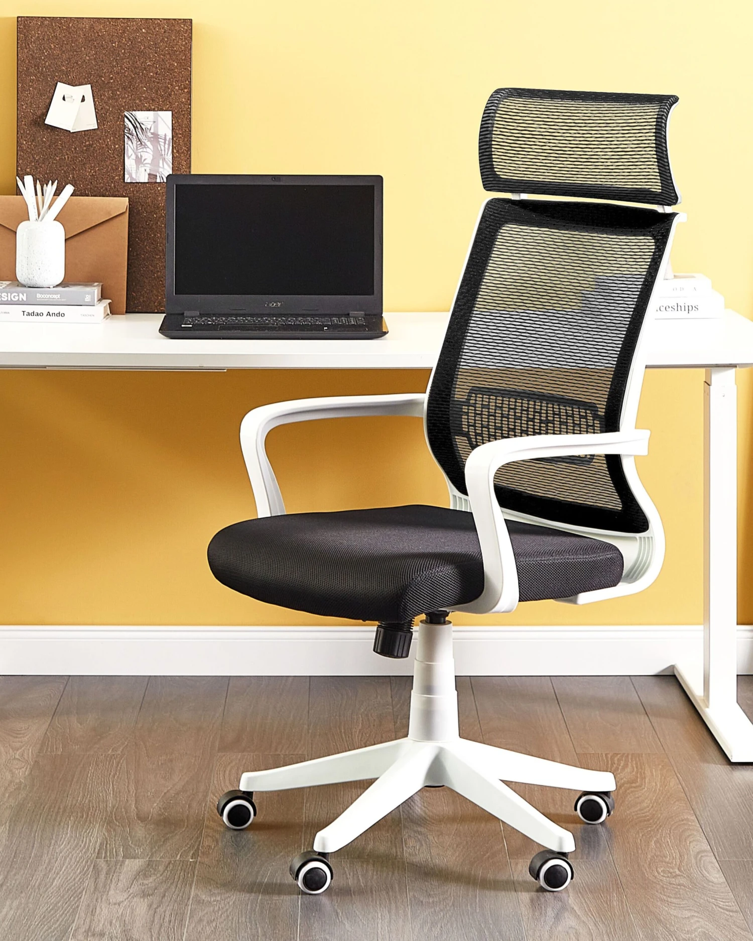 Swivel Office Chair Black LEADER - Image 2