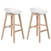 Set Of 2 Bar Chairs White MICCO