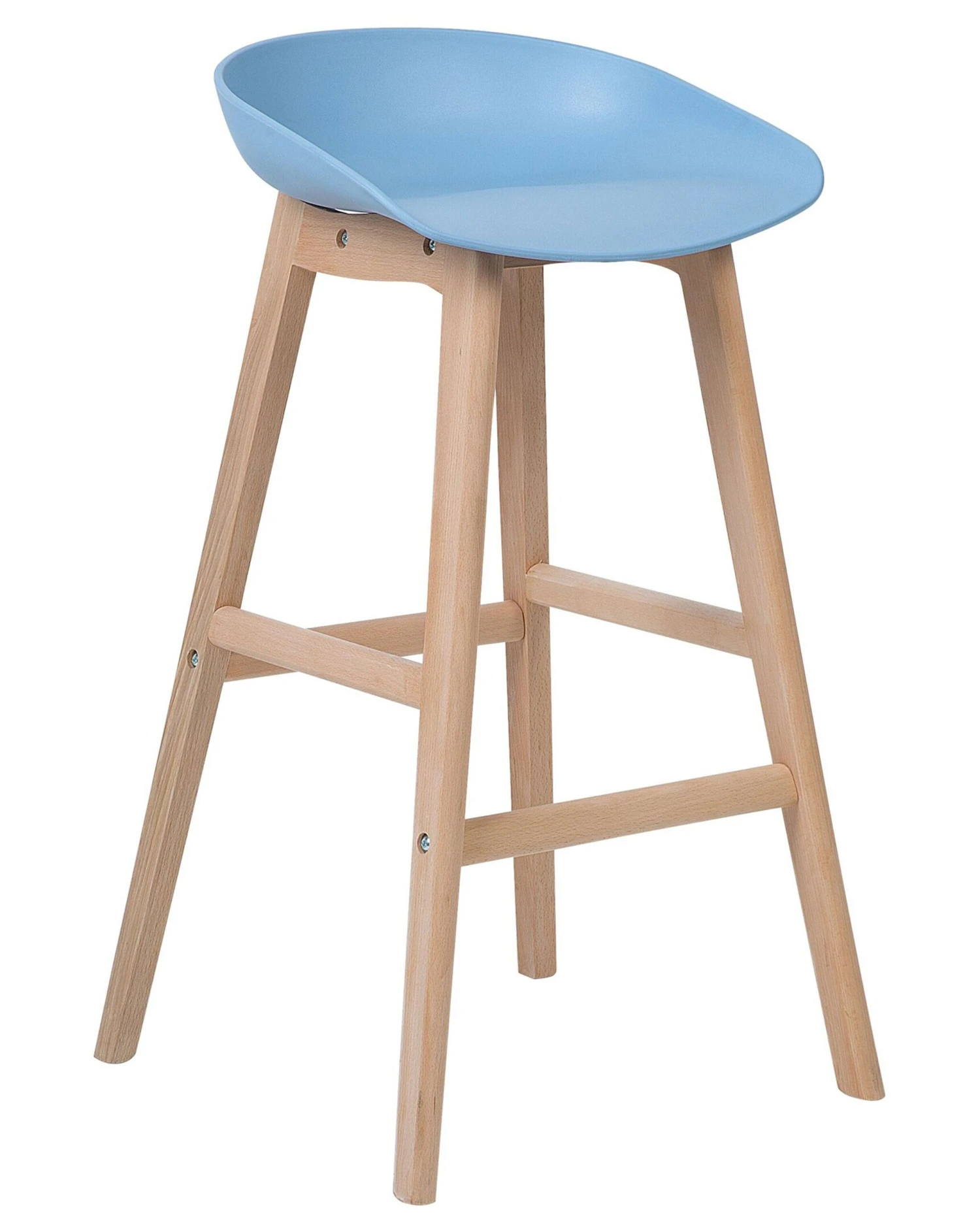 Set Of 2 Bar Chairs Light Blue MICCO 3 Set Of 2 Bar Chairs Light Blue MICCO - Image 3