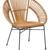 Rattan Accent Chair Natural SARITA