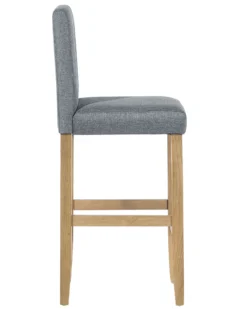 Set Of 2 Bar Chairs Fabric Grey MADISON 17 Set Of 2 Bar Chairs Fabric Grey MADISON -Best Furniture Store undef src sa picid 741095 type whitesh image scaled