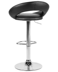 Set Of 2 Faux Leather Swivel Bar Stools Black PEORIA -Best Furniture Store undef src sa picid 743368 type whitesh image scaled