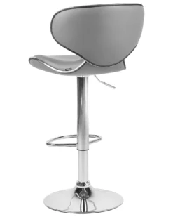 Set Of 2 Faux Leather Swivel Bar Stools Grey CONWAY -Best Furniture Store undef src sa picid 743465 type whitesh image scaled