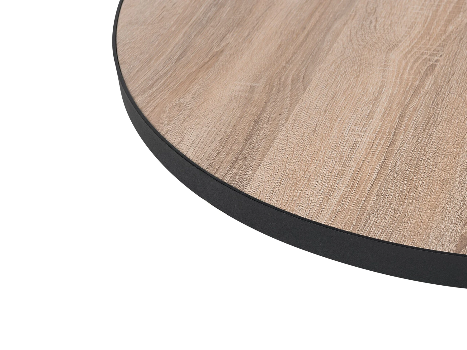Coffee Table Light Wood With Black MELODY Big - Image 6