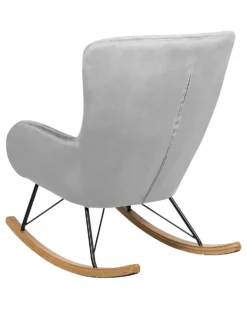 Velvet Rocking Chair Light Grey ELLAN -Best Furniture Store undef src sa picid 745361 type whitesh image scaled