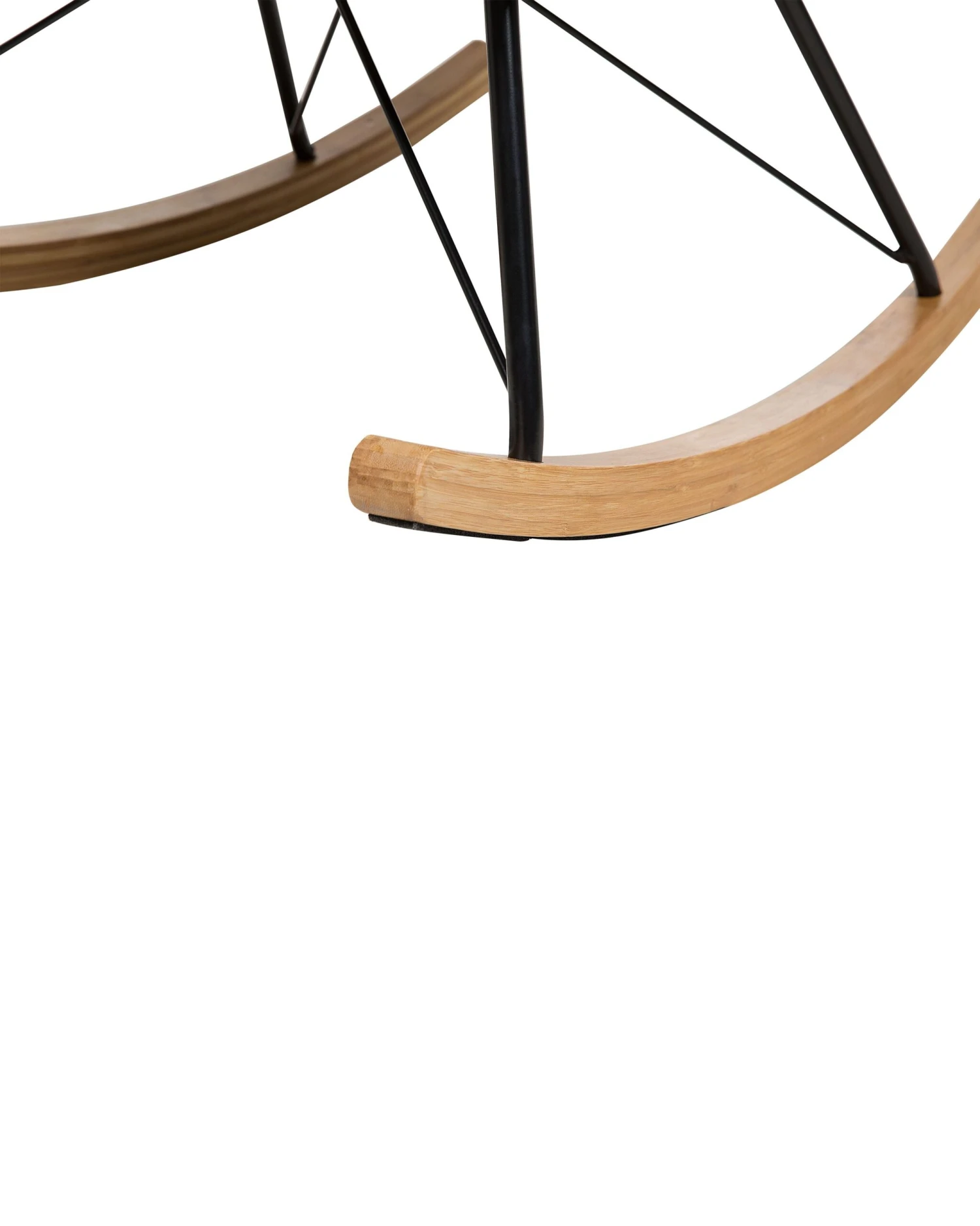 Velvet Rocking Chair Dark Grey ELLAN - Image 8