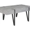 Coffee Table Concrete Effect With Black ADENA