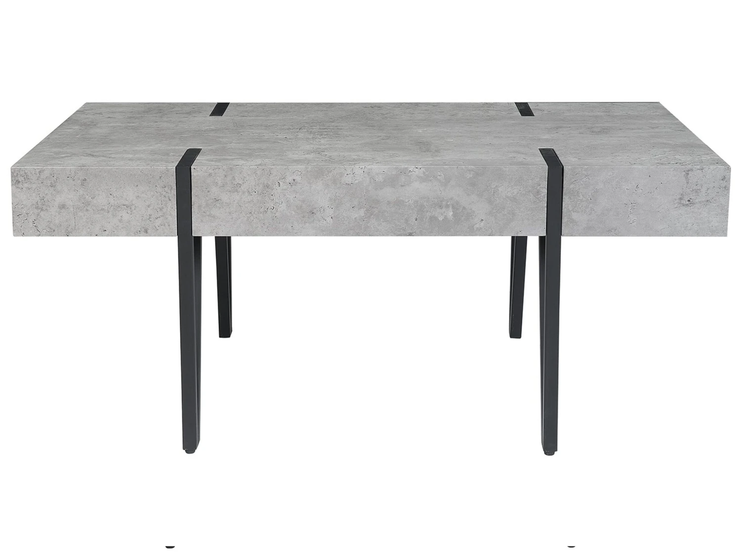 Coffee Table Concrete Effect With Black ADENA - Image 3