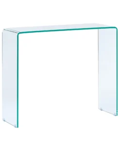 Glass Console Table Transparent KENDALL