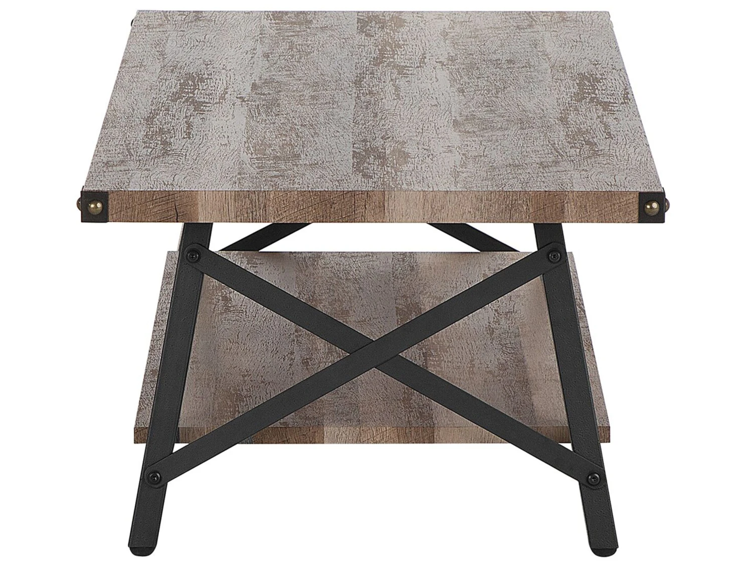 Coffee Table With Shelf Taupe Wood CARLIN - Image 4