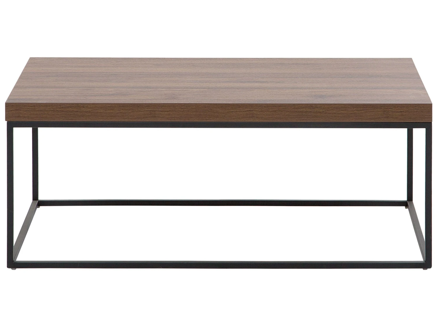Coffee Table Dark Wood With Black DELANO - Image 4