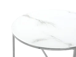Coffee Table Marble Effect White With Silver QUINCY -Best Furniture Store undef src sa picid 757497 type whitesh image scaled