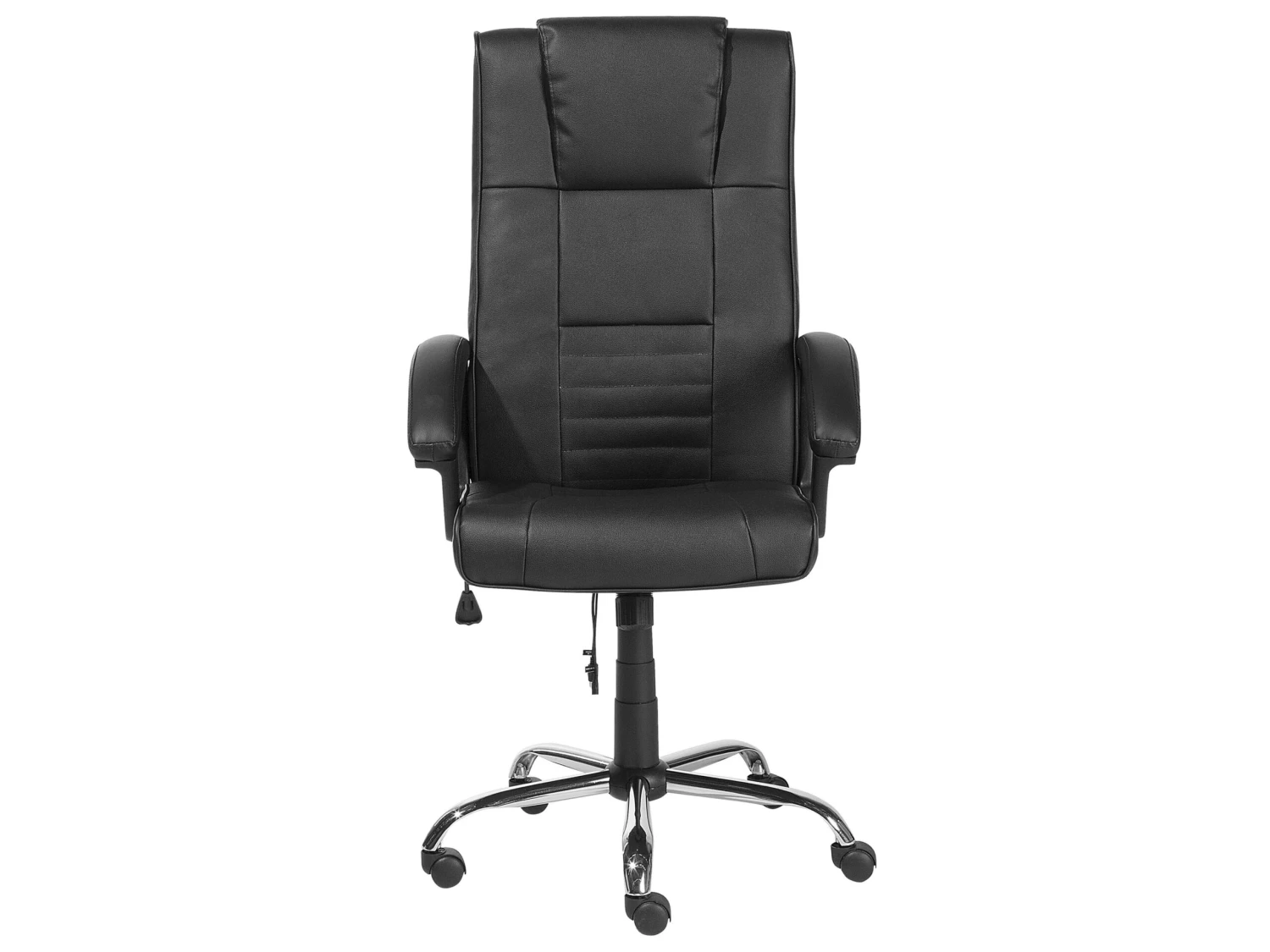 Faux Leather Heated Massage Chair Black COMFORT - Image 4