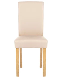 Set Of 2 Faux Leather Dining Chairs Beige BROADWAY 16 Set Of 2 Faux Leather Dining Chairs Beige BROADWAY -Best Furniture Store undef src sa picid 761503 type whitesh image scaled