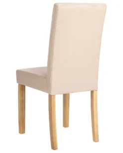 Set Of 2 Faux Leather Dining Chairs Beige BROADWAY 17 Set Of 2 Faux Leather Dining Chairs Beige BROADWAY -Best Furniture Store undef src sa picid 761504 type whitesh image scaled
