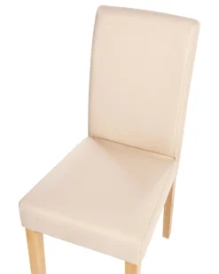 Set Of 2 Faux Leather Dining Chairs Beige BROADWAY 18 Set Of 2 Faux Leather Dining Chairs Beige BROADWAY -Best Furniture Store undef src sa picid 761506 type whitesh image scaled