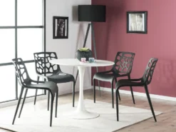 Plastic Garden Dining Chair Black MORGAN 8 Plastic Garden Dining Chair Black MORGAN -Best Furniture Store undef src sa picid 761819 type color image scaled