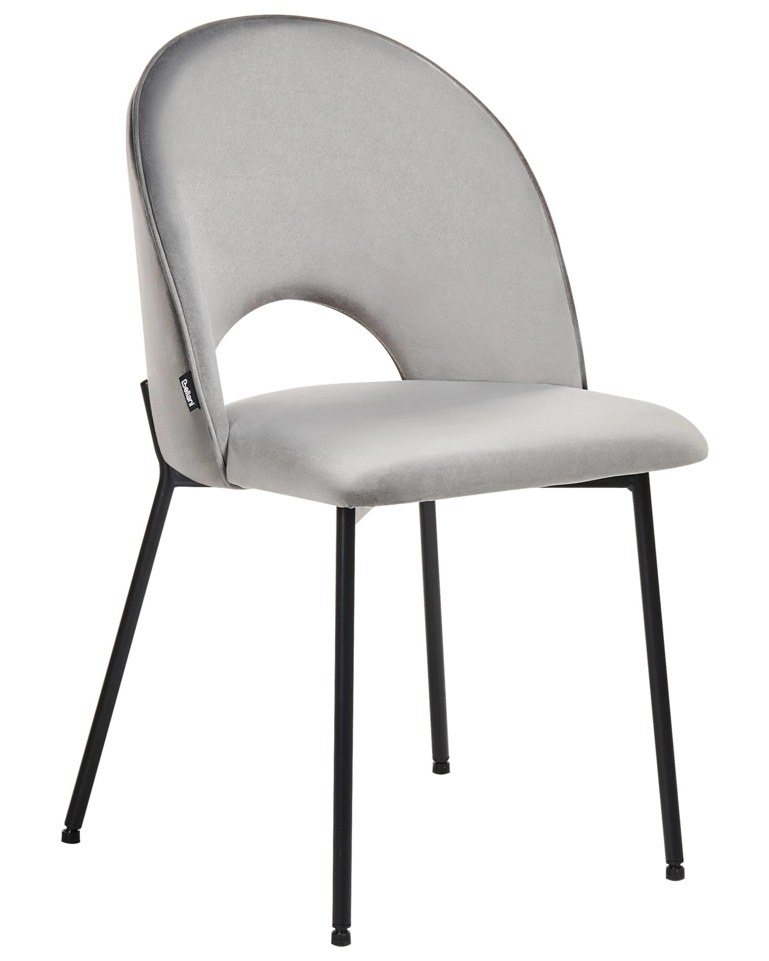 Set Of 2 Velvet Dining Chairs Grey COVELO 5 Set Of 2 Velvet Dining Chairs Grey COVELO - Image 5